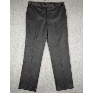 Lauren Ralph Lauren Mens Gray Suit Dress Pants 36x32 Straight Leg Poly/Rayon